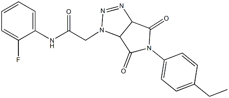 2-[5-(4-ethylphenyl)-4,6-dioxo-3a,6a-dihydropyrrolo[3,4-d]triazol-3-yl]-N-(2-fluorophenyl)acetamide Structure