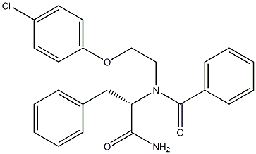 N-[2-(4-chlorophenoxy)ethyl]-Nalpha-(phenylcarbonyl)phenylalaninamide 구조식 이미지