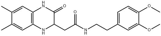 N-(3,4-dimethoxyphenethyl)-2-(6,7-dimethyl-3-oxo-1,2,3,4-tetrahydroquinoxalin-2-yl)acetamide Structure