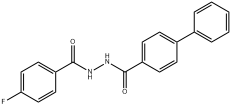 N'-(4-fluorobenzoyl)-4-biphenylcarbohydrazide Structure