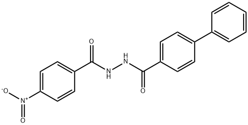 N'-(4-nitrobenzoyl)-4-biphenylcarbohydrazide 구조식 이미지
