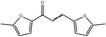 (2E)-1-(5-methylfuran-2-yl)-3-(5-methylthiophen-2-yl)prop-2-en-1-one Structure