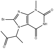 8-bromo-3-methyl-7-(3-oxobutan-2-yl)-3,7-dihydro-1H-purine-2,6-dione 구조식 이미지