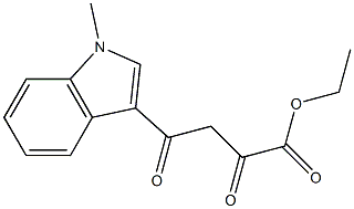 Ethyl 4-(1-methyl-1H-indol-3-yl)-2,4-dioxobutanoate 구조식 이미지