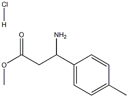 Methyl 3-amino-3-(p-tolyl)propanoate HCl 구조식 이미지