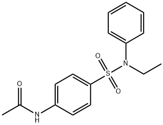 N-[4-[ethyl(phenyl)sulfamoyl]phenyl]acetamide 구조식 이미지