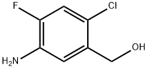 Benzenemethanol, 5-amino-2-chloro-4-fluoro- Structure