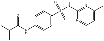 N-(4-(N-(4,6-dimethylpyrimidin-2-yl)sulfamoyl)phenyl)isobutyramide Structure