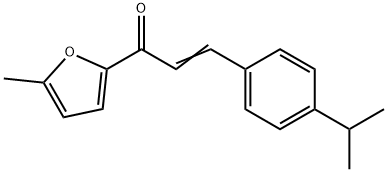 (2E)-1-(5-methylfuran-2-yl)-3-[4-(propan-2-yl)phenyl]prop-2-en-1-one 구조식 이미지