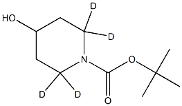 1-Boc-4-PIPERIDINOL-2,2,6,6-D4 구조식 이미지