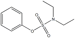 Sulfamic acid, diethyl-, phenyl ester 구조식 이미지