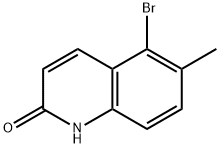 5-bromo-6-methylquinolin-2-ol Structure
