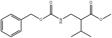 methyl 2-((((benzyloxy)carbonyl)amino)methyl)-3-methylbutanoate Structure