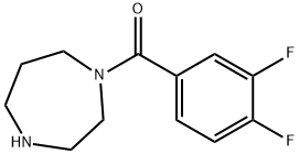 1-(3,4-difluorobenzoyl)-1,4-diazepane 구조식 이미지