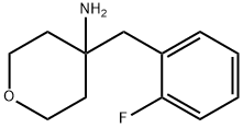 4-[(2-Fluorophenyl)methyl]oxan-4-amine Structure