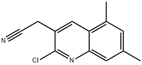 (2-Chloro-5,7-dimethyl-quinolin-3-yl)-acetonitrile Structure