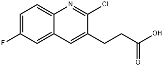 3-(2-chloro-6-fluoroquinolin-3-yl)propanoic acid Structure