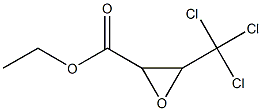 2-Oxiranecarboxylicacid, 3-(trichloromethyl)-, ethyl ester 구조식 이미지
