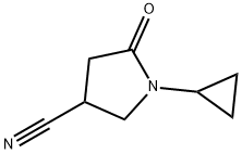 1-cyclopropyl-5-oxopyrrolidine-3-carbonitrile Structure