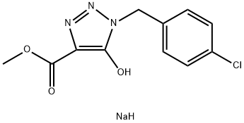 Sodium 1-(4-chlorobenzyl)-4-(methoxycarbonyl)-1H-1,2,3-triazol-5-olate Structure