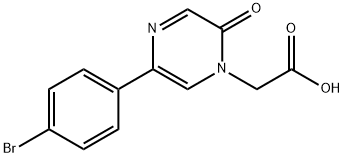 [5-(4-Bromo-phenyl)-2-oxo-2H-pyrazin-1-yl]-acetic acid 구조식 이미지