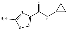 2-amino-N-cyclopropyl-1,3-thiazole-4-carboxamide Structure