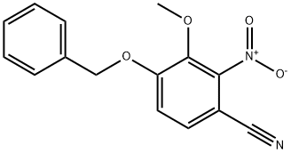 4-(benzyloxy)-3-methoxy-2-nitrobenzonitrile 구조식 이미지