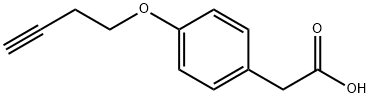 4-(3-Butyn-1-yloxy)benzeneacetic acid Structure