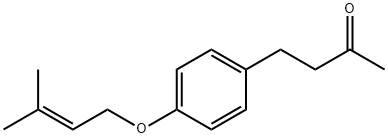 4-[4-(3-methylbut-2-enoxy)phenyl]butan-2-one 구조식 이미지