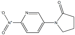 1-(6-Nitropyridin-3-yl)pyrrolidin-2-one Structure