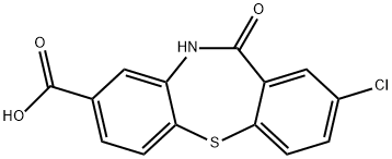 2-chloro-11-oxo-10,11-dihydrodibenzo[b,f][1,4]thiazepine-8-carboxylic acid Structure