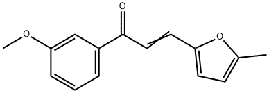 (2E)-1-(3-methoxyphenyl)-3-(5-methylfuran-2-yl)prop-2-en-1-one 구조식 이미지