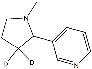 3-(3,3-dideuterio-1-methylpyrrolidin-2-yl)pyridine 구조식 이미지