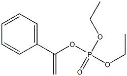 Phosphoric acid, diethyl 1-phenylethenyl ester 구조식 이미지