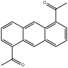 Ethanone, 1,1'-(1,5-anthracenediyl)bis- Structure