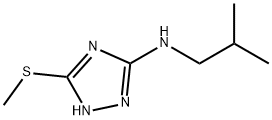N-(2-methylpropyl)-3-(methylsulfanyl)-1H-1,2,4-triazol-5-amine Structure