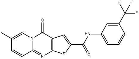 7-methyl-4-oxo-N-(3-(trifluoromethyl)phenyl)-4H-pyrido[1,2-a]thieno[2,3-d]pyrimidine-2-carboxamide Structure