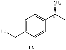 [4-[(1R)-1-aminoethyl]phenyl]methanol:hydrochloride Structure