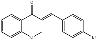 (2E)-3-(4-bromophenyl)-1-(2-methoxyphenyl)prop-2-en-1-one 구조식 이미지