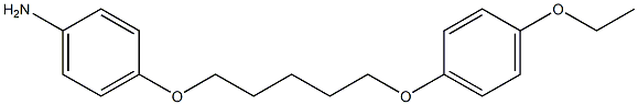 Benzenamine,4-[[5-(4-ethoxyphenoxy)pentyl]oxy]- 구조식 이미지