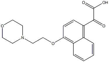 2-(1-(2-morpholinoethoxy)naphthalen-4-yl)-2-oxoacetic acid 구조식 이미지