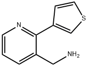 [2-(thiophen-3-yl)pyridin-3-yl]methanamine 구조식 이미지