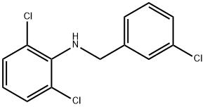2,6-dichloro-N-(3-chlorobenzyl)aniline Structure