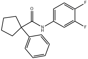 N-(3,4-difluorophenyl)-1-phenylcyclopentane-1-carboxamide Structure