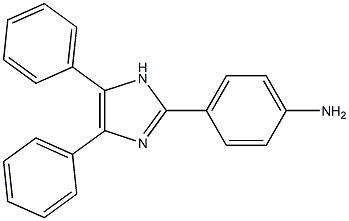 Benzenamine, 4-(4,5-diphenyl-1H-imidazol-2-yl)- Structure