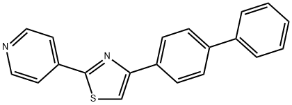4-(4-Biphenylyl)-2-(4-pyridyl)thiazole, 97% 구조식 이미지