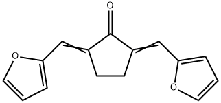Cyclopentanone,2,5-bis(2-furanylmethylene)- 구조식 이미지