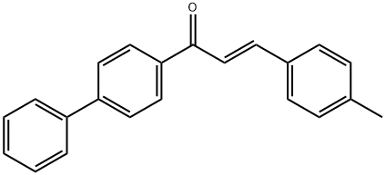 (2E)-1-{[1,1-biphenyl]-4-yl}-3-(4-methylphenyl)prop-2-en-1-one 구조식 이미지