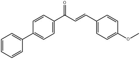 (2E)-1-{[1,1-biphenyl]-4-yl}-3-(4-methoxyphenyl)prop-2-en-1-one Structure