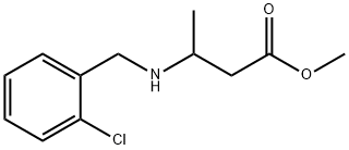 methyl 3-{[(2-chlorophenyl)methyl]amino}butanoate 구조식 이미지